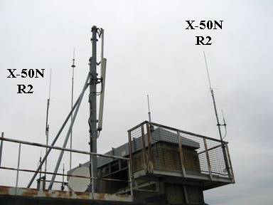 Antennes X-50N installées au R2