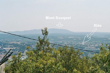 Le Mont Bouquet + une partie d'Alès